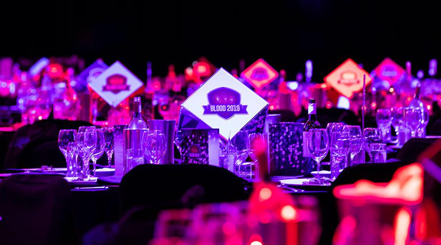 Blood Conference table setting